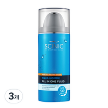 싸이닉 아쿠아 옴므 올인원 플루이드 SPF50+ PA+++, 100ml, 3개