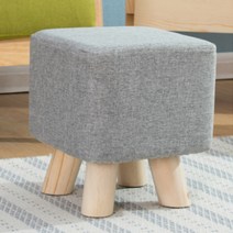 오에이데스크 심플사각 원목스툴 OD113, 그레이