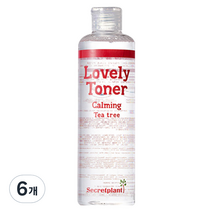 시크릿플랜트 러블리 카밍 티트리 토너, 300ml, 6개