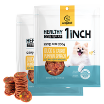 와그작 건강한 반려동물 육포, 오리 + 야채 혼합맛, 2개
