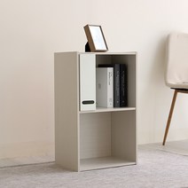 아이리스 2단 공간박스 책장 CX-2F, 오프화이트