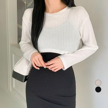 무드인더 크롭니트티 나시 원피스 세트
