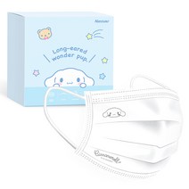 케이제이 시나모롤 일회용 마스크 중형, 100개입, 1개, 화이트