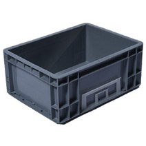 포테가르 플라스틱 포장 박스 600 x 400 x 290 mm, 그레이, 1개