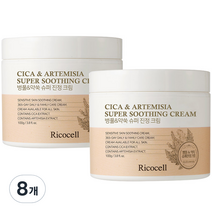 리코셀 병풀 약쑥 슈퍼 진정 크림, 100g, 8개