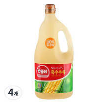 사조해표 옥수수유, 1.8L, 4개