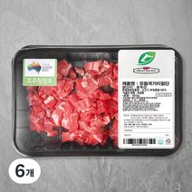 미트엔조이 호주산 소고기 모듬 국거리용 (냉장), 300g, 6개