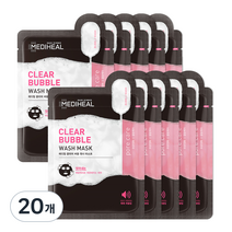 메디힐 클리어 버블워시 마스크, 1개입, 20개