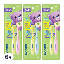 코도모 안심 젤리 영유아칫솔 0~2세 2p, 랜덤발송, 6개, 2개입