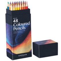 [문화수채색연필48색] 퍼플빈 전문가용 고급 색연필, 48색, 1개