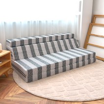 매직베드 5단 접이식매트리스 소파베드, 라인그레이