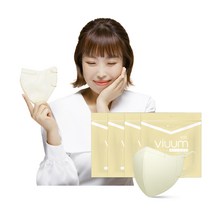 비움 보건용 마스크 소형 KF94, 25매입, 4개, 아이보리