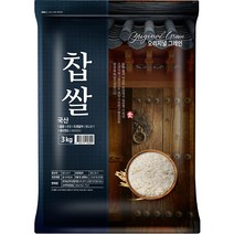 오리지널그레인 2022년산 햇곡 찹쌀, 3kg, 1개