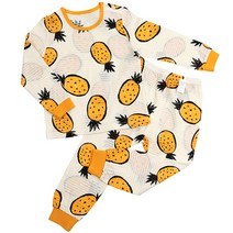 메이키즈 아동용 상큼파인 오가닉 9부 쟈가드 실내복 상하 세트