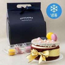 지유가오카 레드벨벳 마카롱 DIY 케이크 (냉동), 750g, 1개