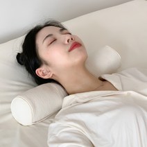 집콕 메밀 경추목베개, 크림베이지