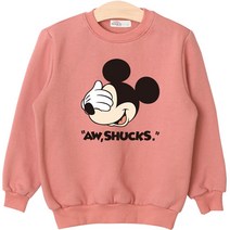 뉴욕꼬맹이 아동용 디즈니 기모 맨투맨 티셔츠 G116