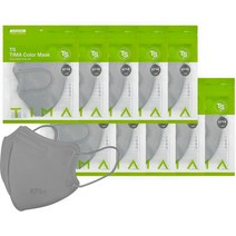 TS 뉴티마 새부리형 컬러마스크 대형 KF94, 10개, 5개입, 그레이