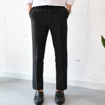 남성용 사계절 허리 시크릿 옆밴드 스판 슬랙스 1005