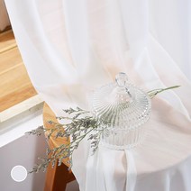 더자리 소프트 베이직 쉬폰커튼 작은창 2p