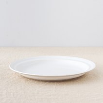 보울보울 볼볼오리진 디너 플레이트, 밀크화이트, 1개