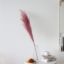 하루의공간 인조 팜파스 갈대 조화 120cm, 버건디