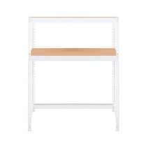 스피드랙 V2 2단 선반 1200 x 300 x 1500 mm, 화이트(앵글)