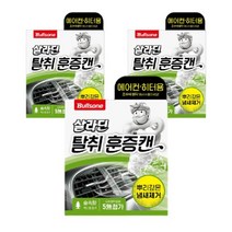 불스원 살라딘 훈증캔 차량탈취제 숲속향 본품, 65.8g, 3개