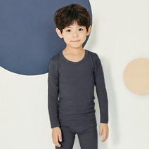 유니프랜드 아동용 히트 바이로프트 웜 9부 실내복 상하세트