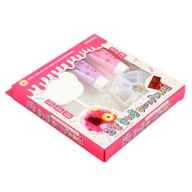 스튜디오에잇 크림 손거울 꾸미기 디저트 유아비즈 DIY 세트, 4 랜덤발송(깍지)
