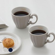 쓰임 루이즈 에디션 머그 380ml, 그레이, 2개입
