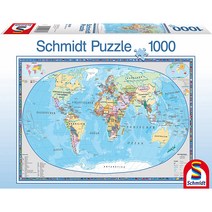 슈미트 1000pc세계지도 퍼즐, 15세 이상, 1000피스