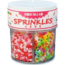 이홈베이킹 러블리 미니 4종 데코 스프링클, 48g, 1개