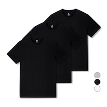 베이직하우스 남녀공용 순면라운드 반팔티 오리지널팩 3p HATS0101