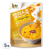 샘표 밸런스죽 통팥 늙은호박죽, 420g, 5개