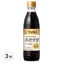 대상 청정원 조선간장, 500ml, 3개