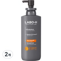 라보에이치 댄드러프 클리닉 지성 비듬 샴푸, 400ml, 2개