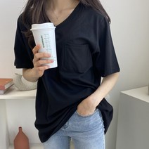 슈가펀 여성용 주리안 브이넥 반팔티