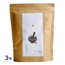 삿갓유통 서리태 가루, 500g, 3개