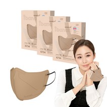 아이바나리 에어황사방역용마스크 대형 KF94, 모카 브라운, 10개입, 3개