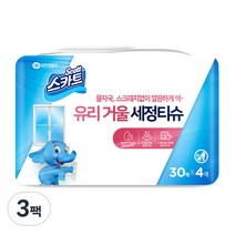 스카트 유리거울세정티슈 30매, 12개