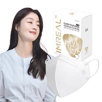 아임리얼 클래시 마스크 KF94 대형, 20개입, 1개, 화이트
