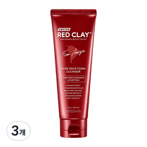 미샤 아마존 레드 클레이 앤 모공 팩 폼 클렌저, 120ml, 3개