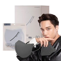 참존 톤업핏 블랙라벨 라이트 KF80 마스크 대형, 무드그레이, 1개, 25개입