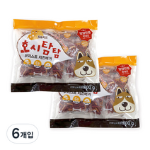 호시탐탐 모이스트 애견간식 져키 600g, 치즈 버거, 6개입