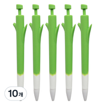 핑크풋 2000 대파 노크 볼펜 0.7mm, 혼합색상, 10개