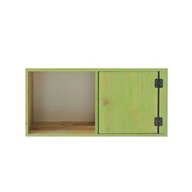 홈인퍼니처 삼나무 원목 공간 박스 삼나무 와이드 도어 공간박스, 삼나무 와이드 도어 공간박스-그린