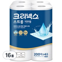 크리넥스 스트롱 키친타월, 200매, 16개