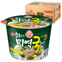 오뚜기 쇠고기 미역국라면 용기 100g, 12개