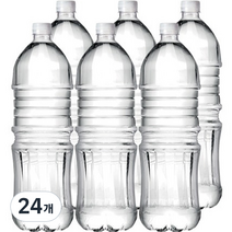 아워홈 지리산수 무라벨, 2L, 24개